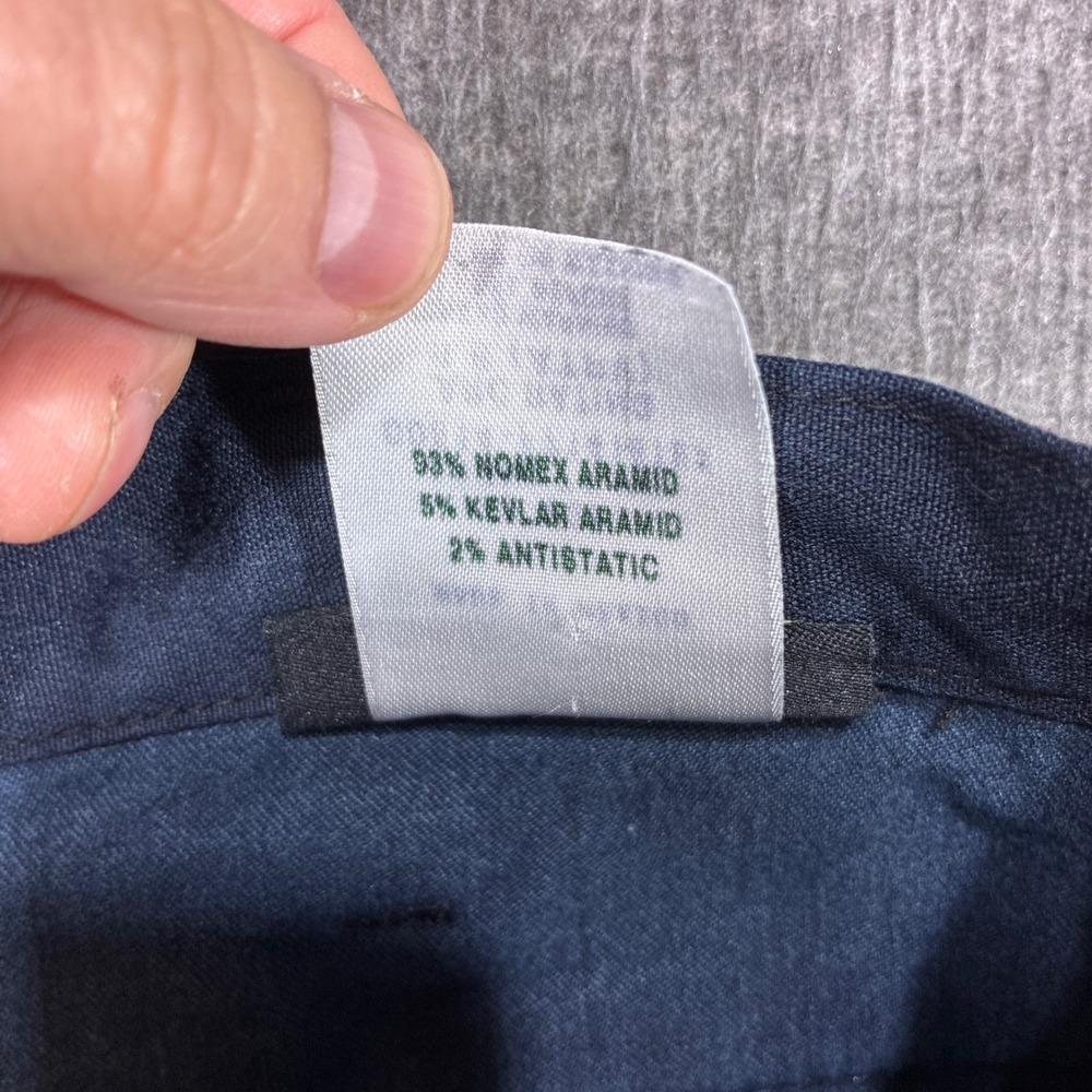 Workrite FR Work Pants Mens 32x30 Navy Blue Nomex Flame Resistant 402NX75MN - Picture 6 of 13